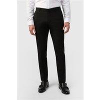 Limehaus Tailored Fit Black Stretch Men's Trousers