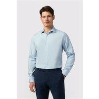Alexandre Blue Mens Shirt, Long Sleeve, Tailored Fit, Stretch Fabric