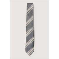 Alexandre Navy Blue Multi Stripe Silk Tie Navy Blue