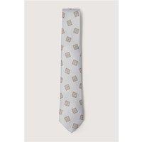 Alexandre Light Blue Medallion Silk Tie Blue