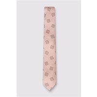 Alexandre Pink Medallion Silk Tie Pink