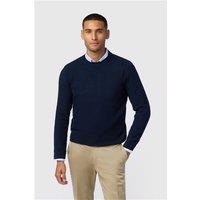 Melka Navy Blue Crew Neck Jumper Navy Blue
