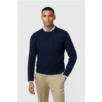 Melka Navy Blue Crew Neck Jumper Navy Blue