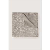 Antique Rogue Silver Leaf Jacquard Pocket Square 0 Silver