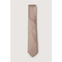Alexandre Taupe Silk Tie Grey