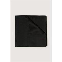 Alexandre Black Silk Pocket Square