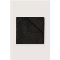 Limehaus Black Tonal Paisley Pocket Square 0 Black