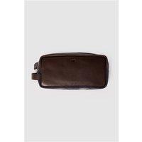 Sophos Brown Leather Washbag