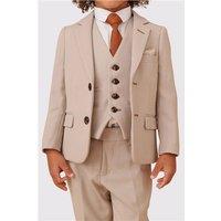 Marc Darcy HM5 Children's Stone Three Piece Men's Tailored Fit Suit Jacket for boys