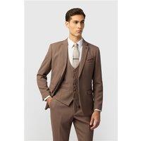 Marc Darcy Tailored Fit HM5 Tan Men's Suit Jacket