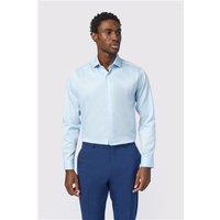 Alexandre Blue Mens Shirt, Long Sleeve, Tailored Fit, Stretch Fabric