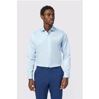 Alexandre Blue Mens Shirt, Long Sleeve, Tailored Fit, Stretch Fabric