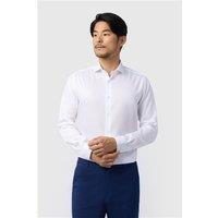 Alexandre White Mens Regular Fit Shirt, Long Sleeve, Stretch Fabric