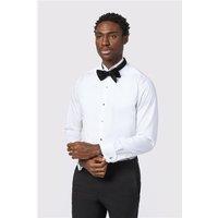 Alexandre White Mens Shirt, Long Sleeve, Double Cuff, Tailored Fit