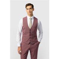 Marc Darcy Tailored Fit Monte Mauve Waistcoat