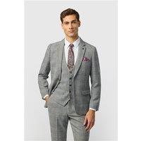 Marc Darcy Slim Fit Kris Silver Men's Suit Jacket