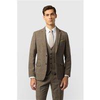 Marc Darcy Slim Fit Kris Tan Tweed Men's Suit Jacket
