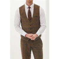 Marc Darcy Slim Fit Kris Tan Waistcoat