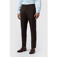 Limehaus HS Tailored Fit Chocolate Brown Men's Suit Trousers