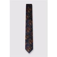 Antique Rogue Navy Blue Busy Floral Tie Navy Blue