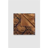 Antique Rogue Gold Paisley Pocket Square 0 Gold - Ideal For Weddings