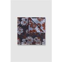 Antique Rogue Rust Floral Pocket Square 0 Orange - Ideal For Weddings