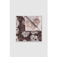 Antique Rogue Chocolate Large Floral Pocket Square 0 Chocolate