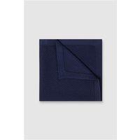 Antique Rogue Navy Blue Knitted Pocket Square 0 Navy Blue