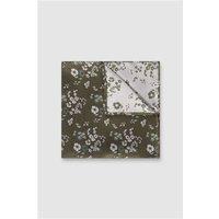 Antique Rogue Sage Busy Floral Pocket Square 0 Green