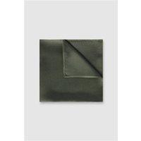 Alexandre Khaki Silk Pocket Square 0 Green
