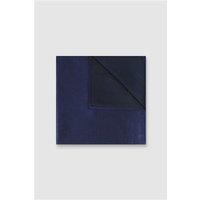 Alexandre Navy Blue Silk Twill Pocket Square 0 Navy Blue
