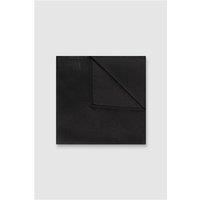 Alexandre Black Silk Twill Pocket Square 0 Black