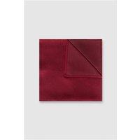 Alexandre Red Silk Twill Pocket Square 0 Red