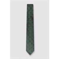 Antique Rogue Green Daisy Geo Tie Green
