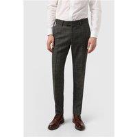Antique Rogue Emerson Herringbone Men's Slim Fit Trousers, Grey