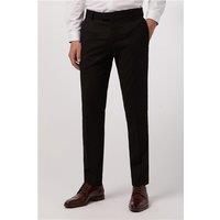 Antique Rogue Slim Fit Black Texture Stretch Men's Trousers
