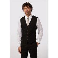 Antique Rogue Black Texture Stretch Waistcoat