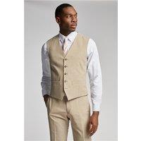 Antique Rogue Slim Fit Sand Waistcoat by Suit Direct