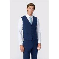 Antique Rogue Slim Fit Bright Blue Waistcoat