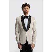 Antique Rogue Slim Fit Ecru Contrast Lapel Tuxedo Jacket