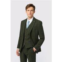 Antique Rogue Tailored Fit Hooper Green and Blue Check Men's Suit Jacket