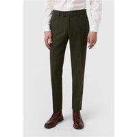 Antique Rogue Slim Fit Hooper Green And Blue Check Tweed Men's Trousers