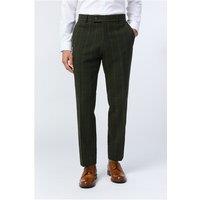 Antique Rogue Tailored Fit Hooper Green and Blue Check Men's Trousers