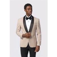 Antique Rogue Slim Fit Ecru Velvet Jacket