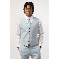 Antique Rogue Slim Fit Blake Pale Blue Waistcoat