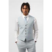 Antique Rogue Slim Fit Blake Pale Blue Waistcoat