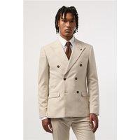 Antique Rogue Slim Fit Blake Ecru Double Breasted Beige Men's Suit Jacket