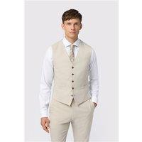 Antique Rogue Slim Fit Blake Ecru Waistcoat