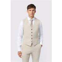 Antique Rogue Slim Fit Blake Ecru Waistcoat