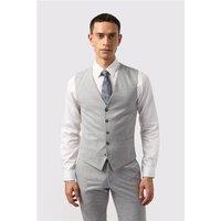 Antique Rogue Slim Fit Montrose Pale Grey Waistcoat